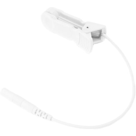 2,0 mm TENS-Elektrodenanschlusskabel mit Ohrclips für digitales Massagegerät