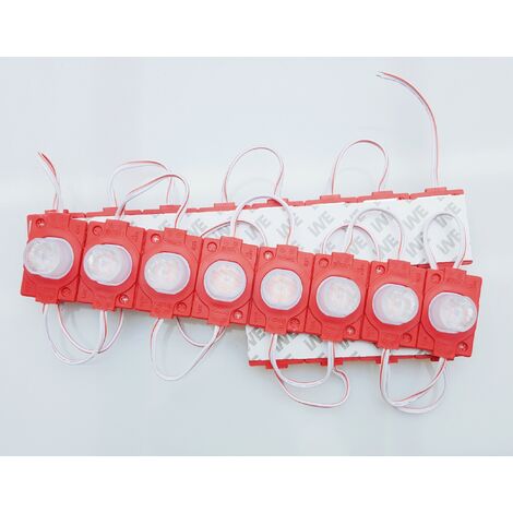 20 moduli led 5630 SMD  striscia barra rigida componibile tagliabile retro illuminazione  Rosso