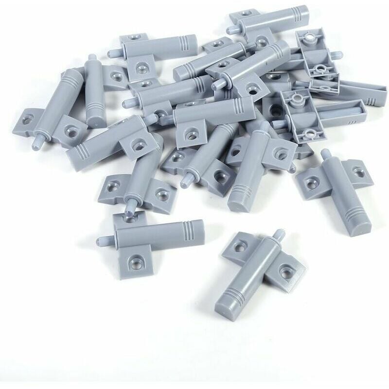 Hoopzi - 20-Pack Door Stops Door Dampers Cabinet Drawer Bumpers Soft Pads Quiet Cushion (Gray)