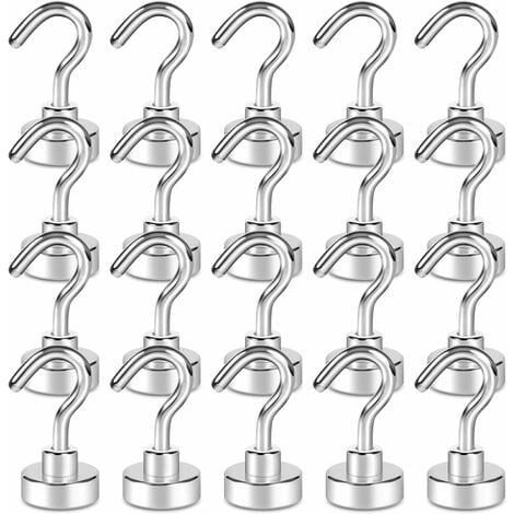 Magnetic Hooks, Heavy Duty 304 Stainless Steel Magnet Hooks for Cruise  Refrigerator Grill,Strong Magnet with Hooks for Home Kitchen, Garage