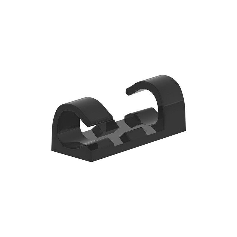 Image of 20 Pack Self Adhesive Cable Clips for Desktop Cable Holder, nero