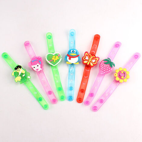 20 Packs Halloween Party Favors Fidget Toys Led Light Up Bracelet Glow in The Dark Party Supplies Classroom Prizes Box Return Gifts for Kids