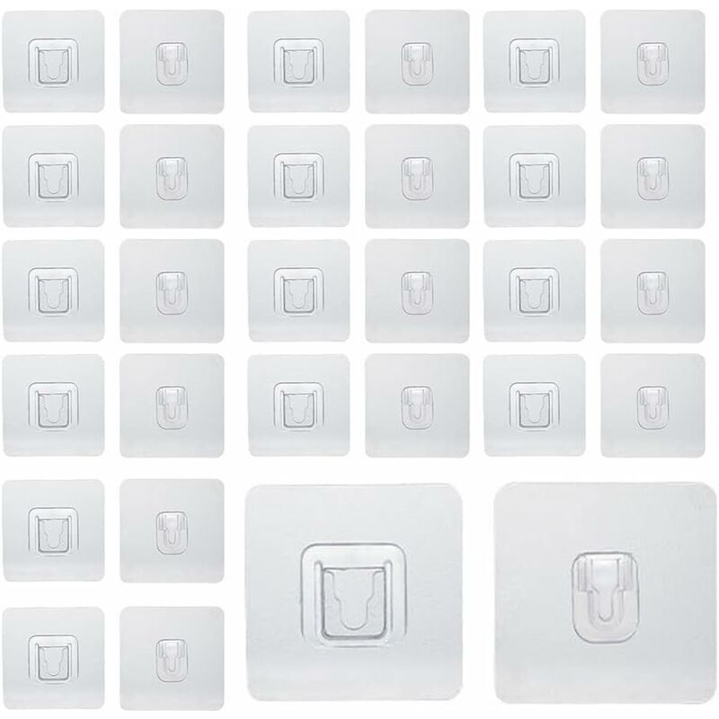 20 paia di ganci da parete adesivi biadesivi