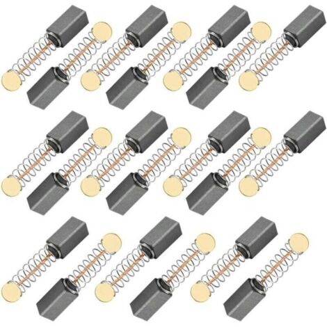 20 Paires Balais de Charbon 5 5 13mm pour Scie Circulaire Perceuse Rotative Dépoussiéreur Moto Outil Électrique Moteur Électrique Accessoires de Remplacement