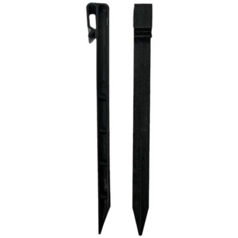 20 paletti di plastica per giardinaggio, lunghi circa 24,5 cm, ideali per piante e per abbellire il giardino.