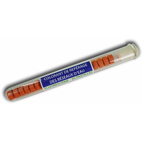 20 pastilles de traçage Jaune Fluo - Fluorescéine soluble dans l'eau