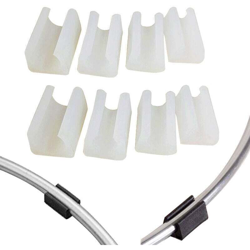 20 patins tubulaires ronds pour pieds de chaise, embouts de tube de 14 mm, patins pour pieds de table et de chaise, patins en forme de U pour