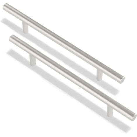 20 Pcs 128mm Kitchen Handles with Screws Stainless Steel T Bar Cabinet Cupboard Handle Pull Handle Door Handle Set for Kitchen Drawer Bedroom Furniture