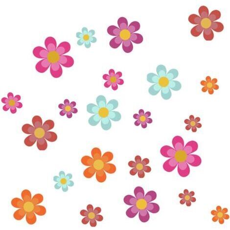 20 PCS Autocollant Antidérapant pour Baignoire étanche,Autocollant de Salle de Bain Baignoire Fleur de Réfrigérateur Sticker Fenêtre de Porte Décoration-