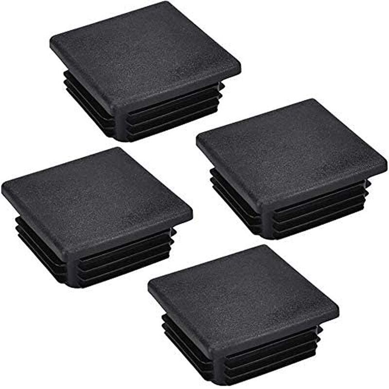 20 pcs Bouchon pour Pied de Chaisse,Bouchon pour Tuyau Carré, Capuchon pour Poteau Carré en Plastique pour Pieds de Meuble Trampoline Armoire Étagère