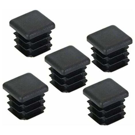 20 pcs Bouchon pour Pied de Chaisse,Bouchon pour Tuyau Carré, Capuchon pour Poteau Carré en Plastique pour Pieds de Meuble/Trampoline/Armoire/étagère/Chaise(20 x 20mm)-Fei Yu