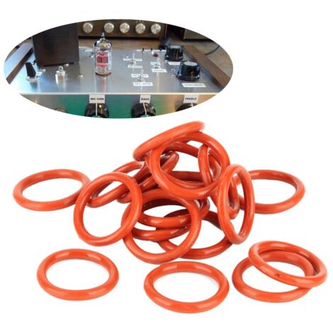 [20 pcs] Bracelets amortisseurs silicone pour tubes audio 12AX7 12AU7 12AT7 12BH7 EL84