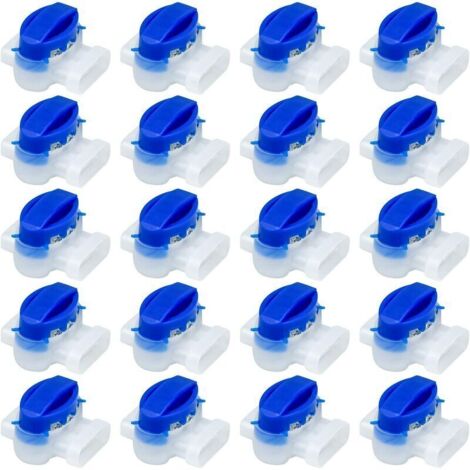 20 PCS Connecteurs de Câble Remplis des Résines, Raccord de Câble Étanche Borne à 3 Fils de Connexion pour Robot Tondeuse Automower