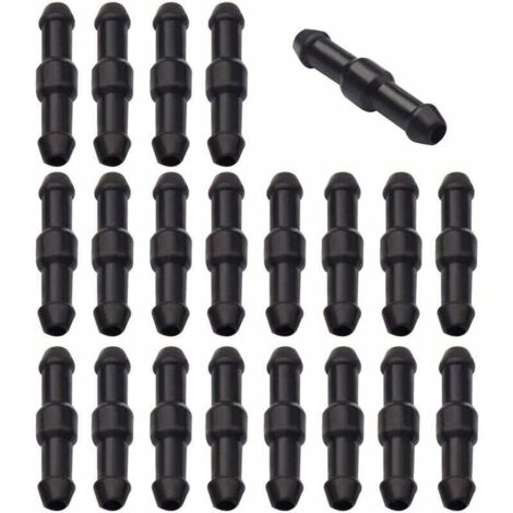 20 Pcs Connecteurs de Tuyaux, Raccord Droit de Tuyau Lave Glace Connecteur Raccord de Tube