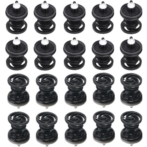 20 Pcs de Fixations de Porte Intérieure de Voiture, Clips de Fixation, Supports Décoratifs, Jeux de Rivets avec Outils de Déverrouillage, Jeu de Pièces de Rechange Bef de Voiture 7L6868243