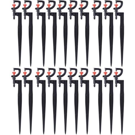 20 Pcs G Type 360 Degree Rotating Micro Sprinklers Garden Irrigation System