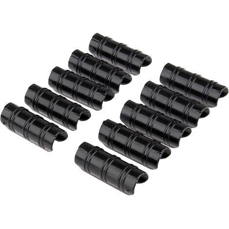 20 pcs Greenhouse Clips Plant Film Cover Net Tunnel Hoop Clip 19mm/0.75 Garden Buildings Tube Clip Greenhouse Frame Pipe Tube Film Clip Clamp Connector Kit