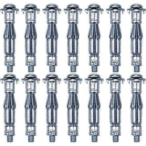 20 Pcs M650MM Chevilles Métalliques pour Corps Creux Cheville Métallique à Expansion Vis de Cheville d&39expansion Cheville Metalique pour Mur Creux de Plaque de Plâtre