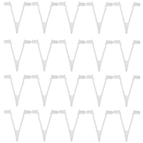 20 Pcs Pool Supplies V-Clip Butterfly Telescopic Pole Fixing Clip--
