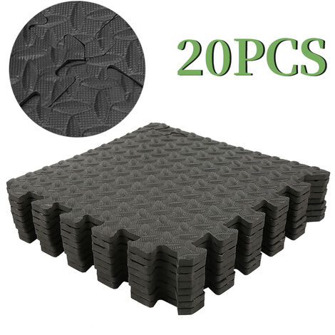 24tlg Bodenmatte Puzzlematte Schutzmatte Unterlegmatte Bodenschutzmatten Fitness 