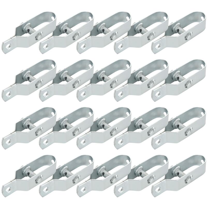 20 Pcs Tendeur de Clôture 100 mm, Tendeur Grillage en Acier Galvanisé, Tendeur de Fil pour Clôture, Jardin, Fil d'acier, Antenne, Corde à Linge