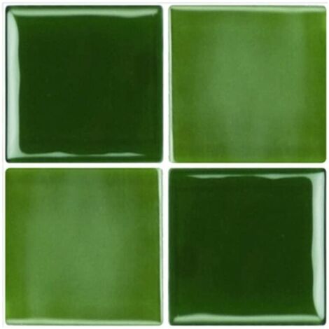 20 pezzi adesivi per piastrelle in PVC autoadesivi adesivi decorativi impermeabili per piastrelle per pavimenti adesivi murali per cucina bagno casa,, verde 15X15 cm