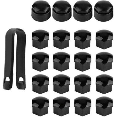 20 pezzi di copridadi e bulloni di alta qualità da 17 mm (4 pezzi di tappi di bloccaggio + 16 pezzi di tappi normali), tappi protettivi esagonali