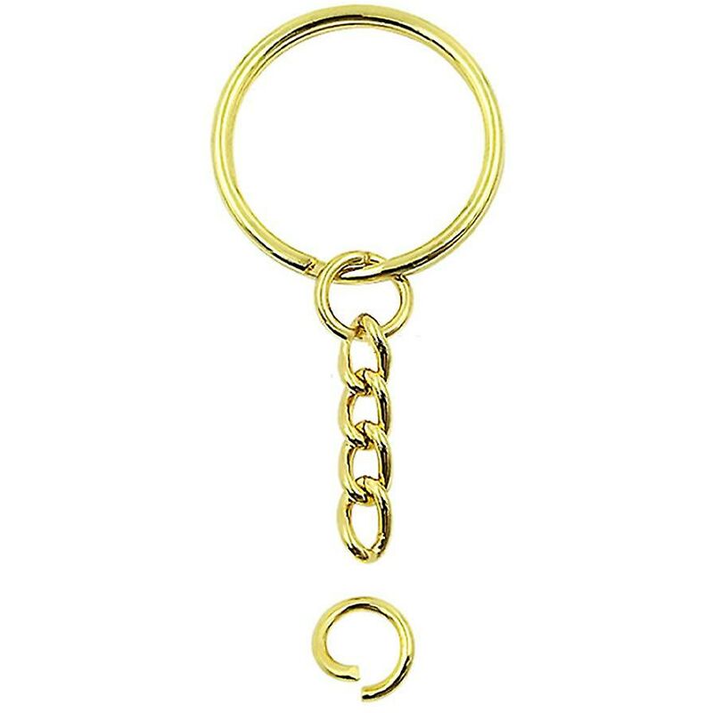 Deckon - 20 pezzi di portachiavi in metallo con