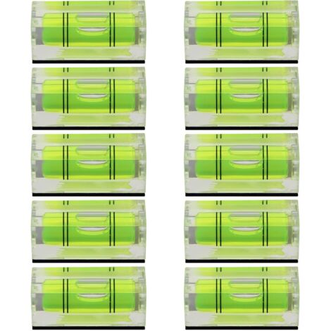 20 pezzi piccoli indicatori di livello verdi con funzione luminosa strumento di misurazione del livello per strumento di livellamento orizzontale stabile