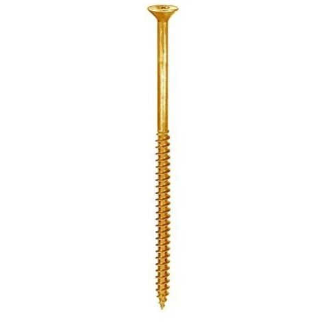20 PEZZI - VITI CON TESTA SVASATA IMPRONTA TORX 3,5x30MM - ZINCATE COLORE GIALLO