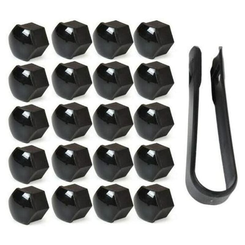 20 pièces Capuchons d'écrou de Roue 17 mm Ensemble...