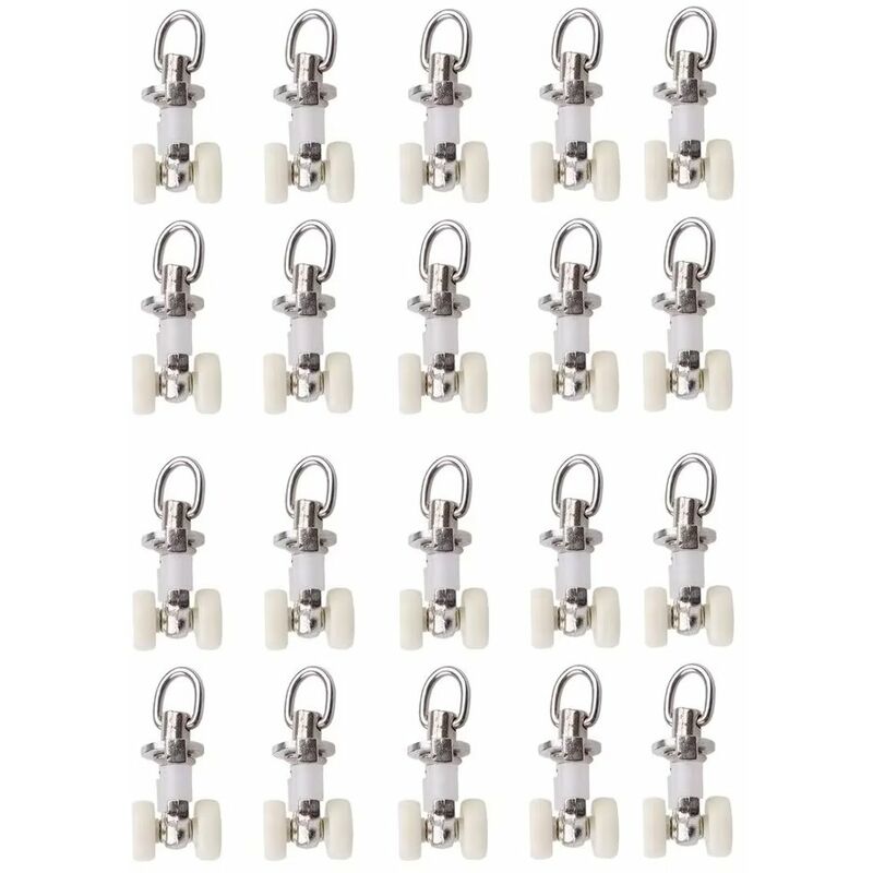 20 Pezzi Rulli in Lega di Alluminio Rulli per