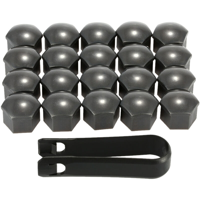 Asupermall - 20 Pieces 17Mm Outil De Suppression De Capuchon De Boulon De Couvercle D'Ecrou De Roue De Voiture Pour Vw Audi