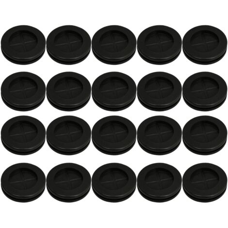 20 pièces 30mm Rond Double Face Fermé Fil En Caoutchouc Oeillets Joints