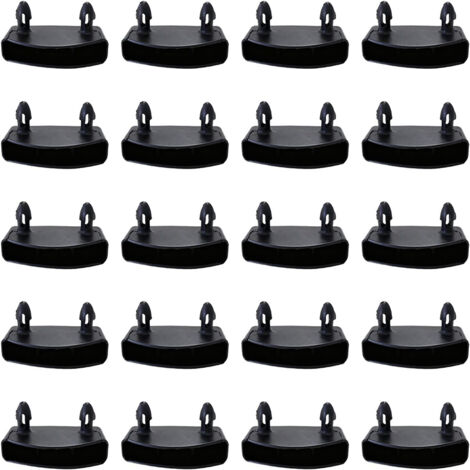 20 Pièces 53 mm Supports pour Sommier à Lattes Embouts , Fixation Latte Sommier Embout de Latte , Lattes pour Rails Latéraux , Accessoires de Connexion pour Lit Double et Simple