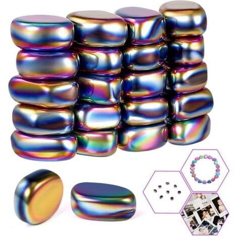 20 PièCes Aimants en HéMatite, Jeu De Pierres MagnéTiques avec Corde, Jeu D'éChecs MagnéTiques De Jeu, Les RéUnions, Le Bureau, Les Voyages, Les FêTes, Le Camping (Couleur)