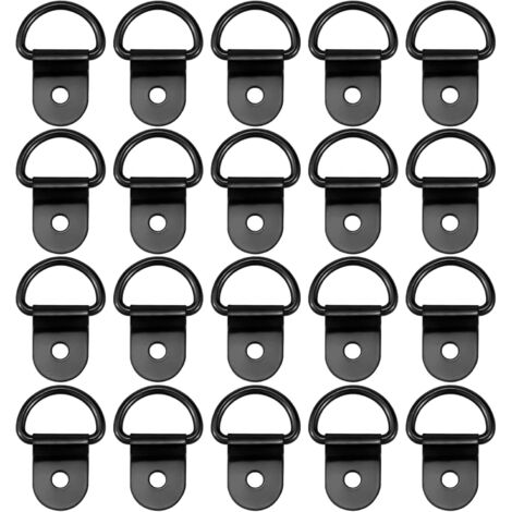 20 Pièces Anneau Arrimage -Fixation Voile D'ombrage  Accessoire Remorque en Acier Inoxydable，Fixation Robuste pour remorque Voiture et Van aménagé​