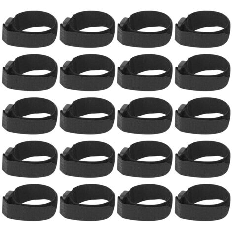 20 pièces Attaches Réutilisables pour Canne à Pêche avec Fermeture Velcro - Accessoire Pêche