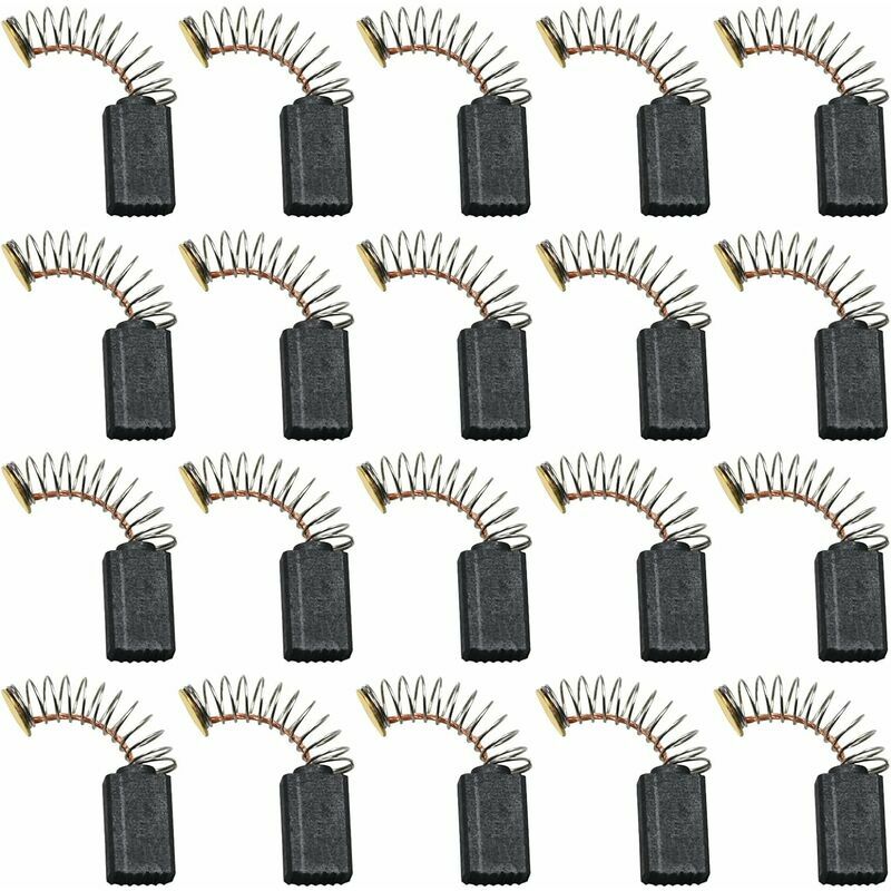 Trimec - 20 Pièces Balais Charbon,Balais de Charbon en Graphite,Charbon Moteur Electrique,Moteur Brosses à Charbon,pour Le Marteau