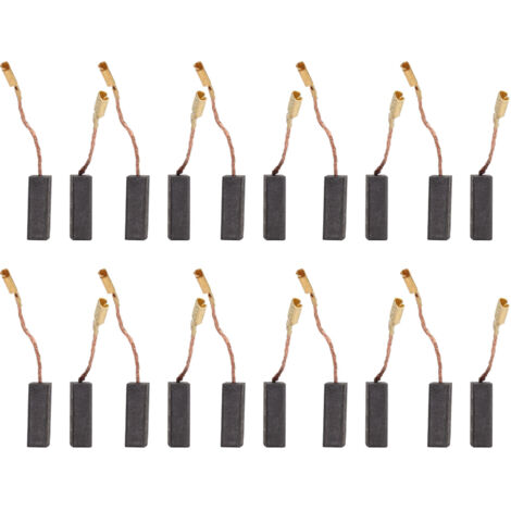 20 Pièces Balais de Charbon 5x8x15mm avec Câble en Cuivre pour Perceuse Meuleuse
