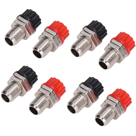 20 Pièces Bornes à Plot en Laiton Nickelé 4mm pour Prise Banane, Accessoires pour Instruments de Musique Éducatifs