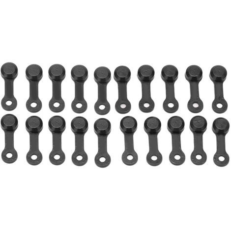 20 pièces bouchons de graissage pour véhicules, capuchons de purge frein et couvre-embouts anti-poussière pour auto moto - Noir
