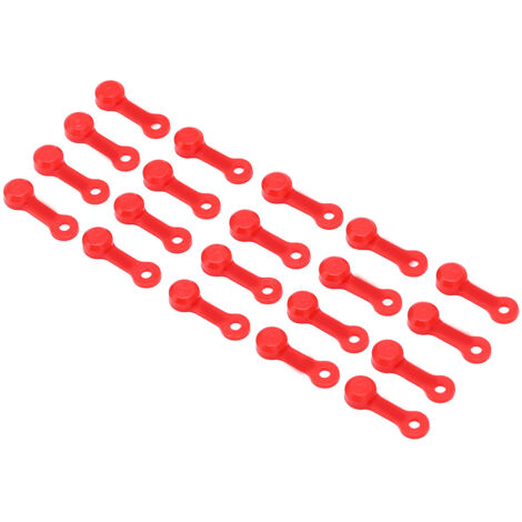 20 pièces bouchons de graisse pour raccords zerk, capuchons anti-poussière pour vis de purge de frein, voiture et moto rouge