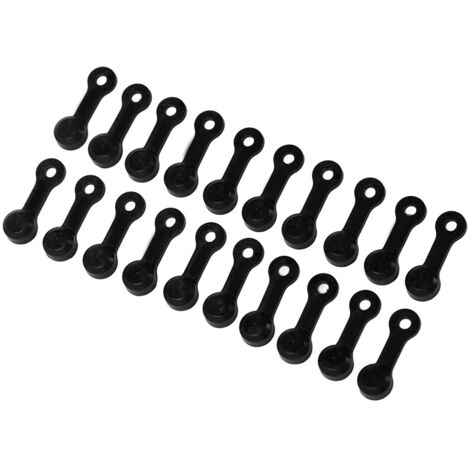 20 pièces bouchons de protection pour véhicules, capuchons de purge pour freins et couvre-embouts anti-poussière pour auto et moto - Noir