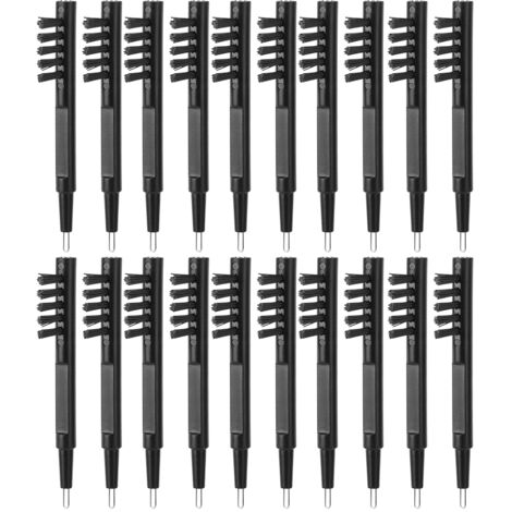 20 pièces Brosses de Nettoyage pour Aides Auditives avec Aimant et Boucle à Cire, Accessoires Amplificateurs Auditifs