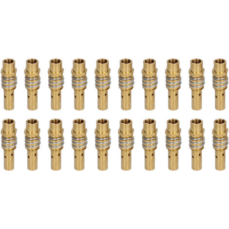 20 Pièces Buse de Torche de Soudage, Porte-Électrode et Diffuseur de Gaz pour Pistolets MIG MAG, Filetage Femelle 15AK