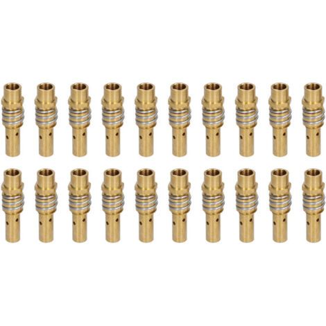 20 Pièces Buse de Torche de Soudage, Porte-Électrode et Diffuseur de Gaz pour Pistolets MIG MAG, Filetage Femelle 15AK