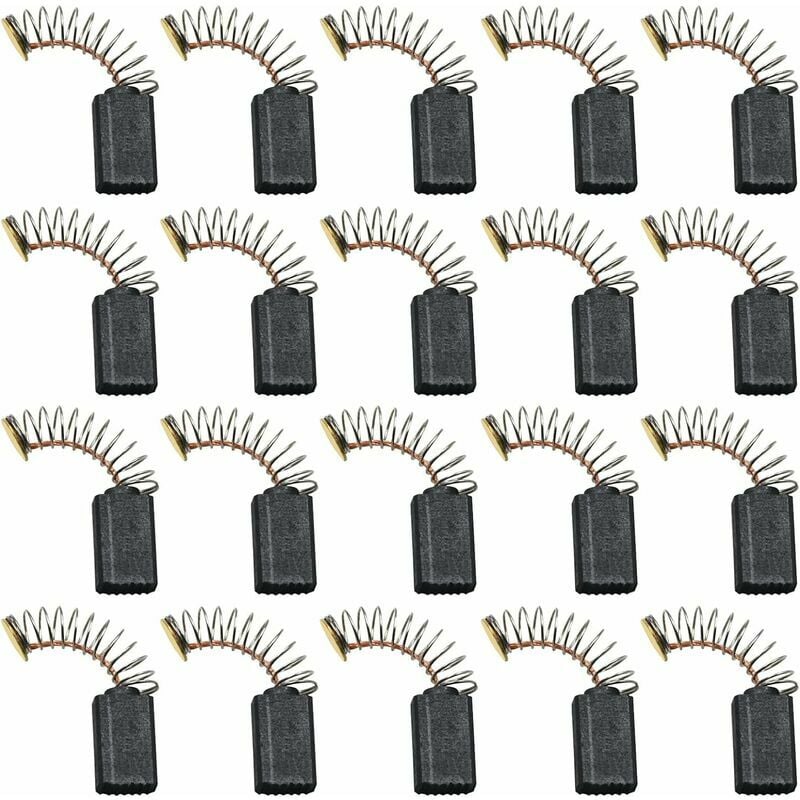 Hoopzi - 20 Pieces Carbon Brushes, Graphite Carbon Brushes, Electric Motor Carbon Brushes, Carbon Brushes Motor, for Electric Hammer, Angle Grinder