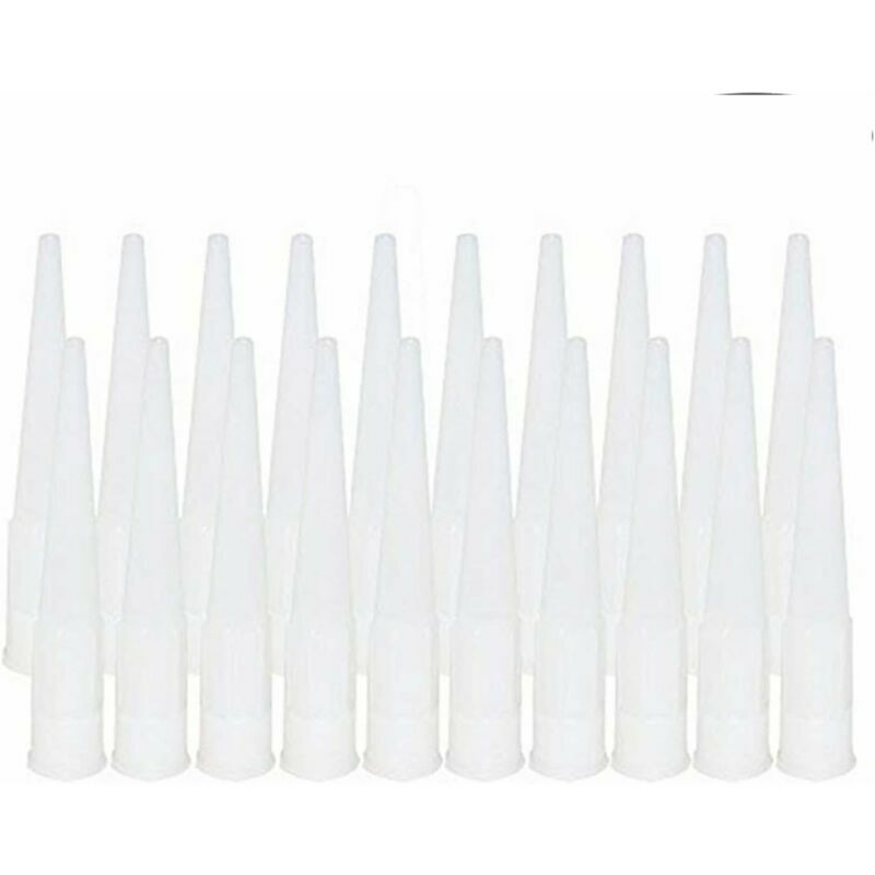 20 Pieces Cartridge Sleeves Silicone Replacement Sleeves Silicone Tips Cartridge Cartridge Nozzles Nozzles (Interface inner diameter: 15mm)