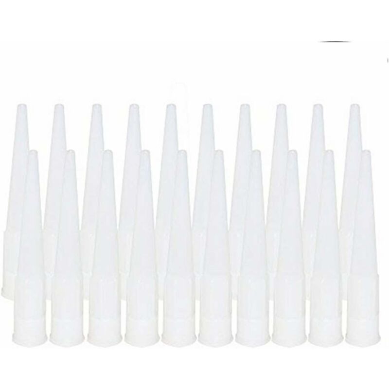Osqi - 20 Pieces Cartridge Sleeves Silicone Replacement Tip Sleeves Silicone Tips Cartridge Cartridge Nozzles Nozzles(Interface inner diameter : 15mm)
